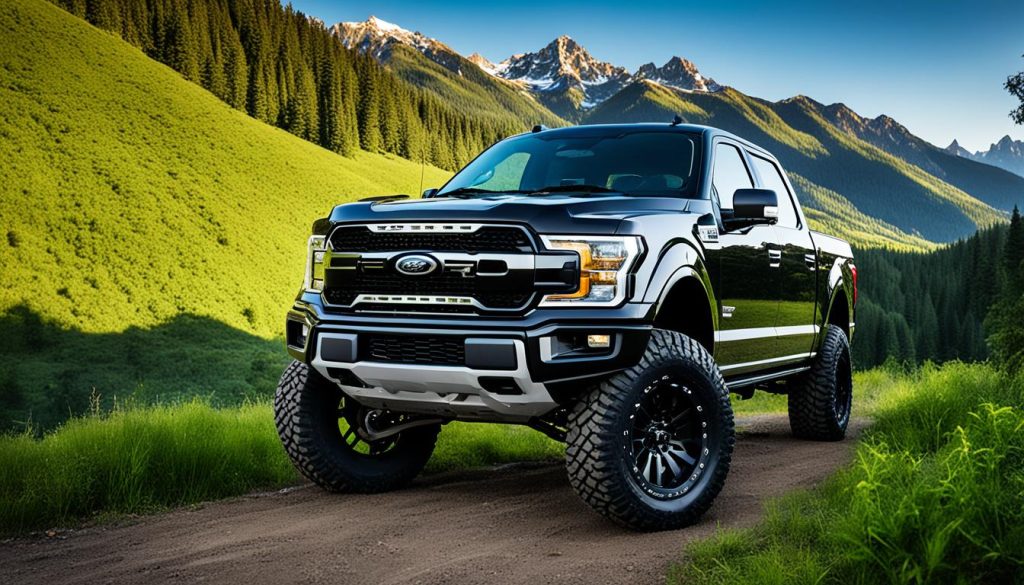 Showcasing Lifted F150 with Aftermarket Lift Kit