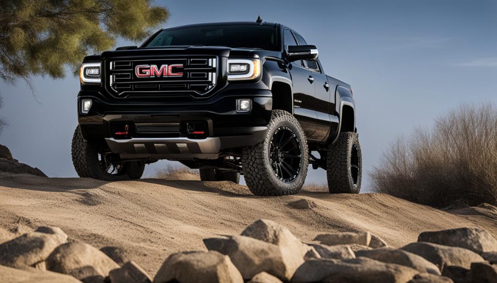 lifted GMC truck