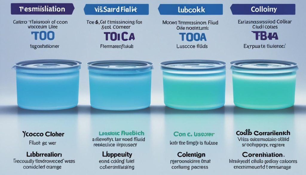 Variety of Transmission Fluids
